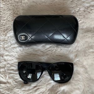 Chanel tweed sunglasses